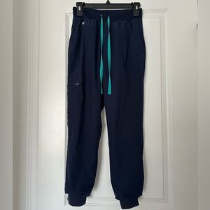 FIGS Technical collection navy blue joggers, XS petite